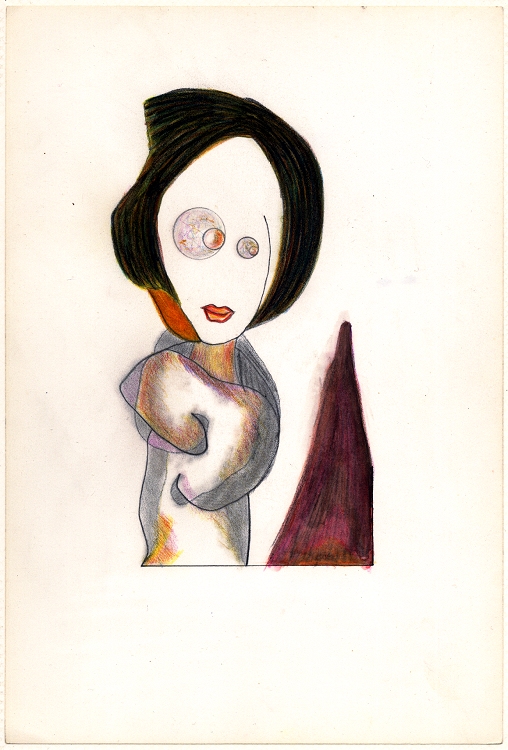 Crayon sur papier - Non sign&eacute;, non dat&eacute; &copy;