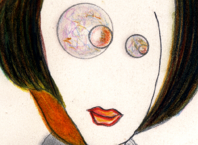 Crayon sur papier (d&eacute;tail) - Non sign&eacute;, non dat&eacute; &copy;