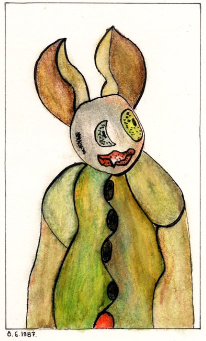 Encre et crayon sur papier - 8 juin 1987 &copy;