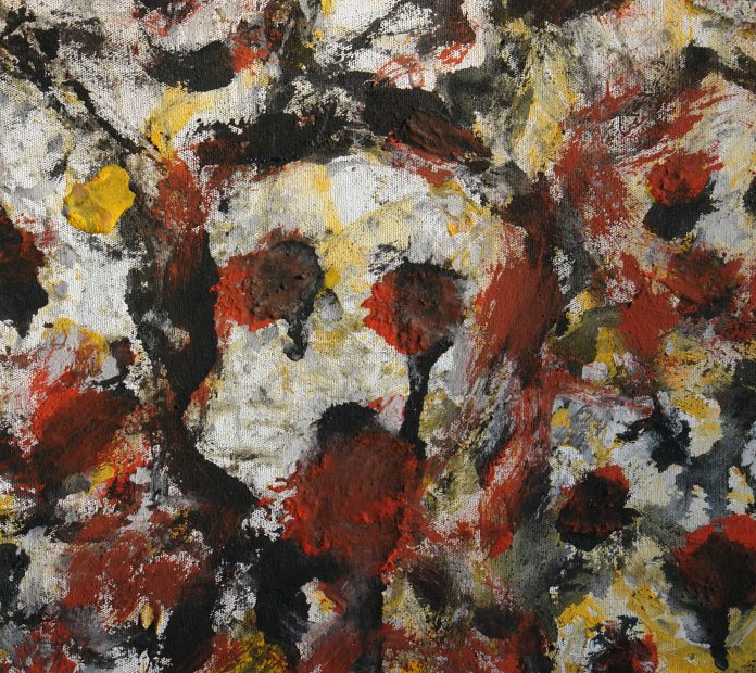 Peinture (d&eacute;tail) - Sign&eacute;e en bas &agrave; gauche &copy;